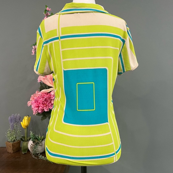 Bisou Bisou Collared Short Sleeve Top - Picture 4 of 12